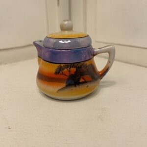 Vintage Mini Japanese Lusterware Teapot